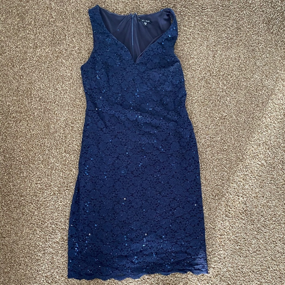 Blue Lace/Sequin Dress